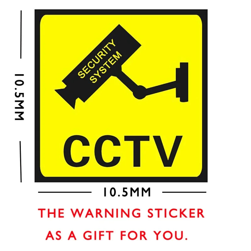 Creative Fake Bullet Camera Plastic Dummy CCTV Camera With Red Flashing Led Power Via AA Battery Surveillance Security System
