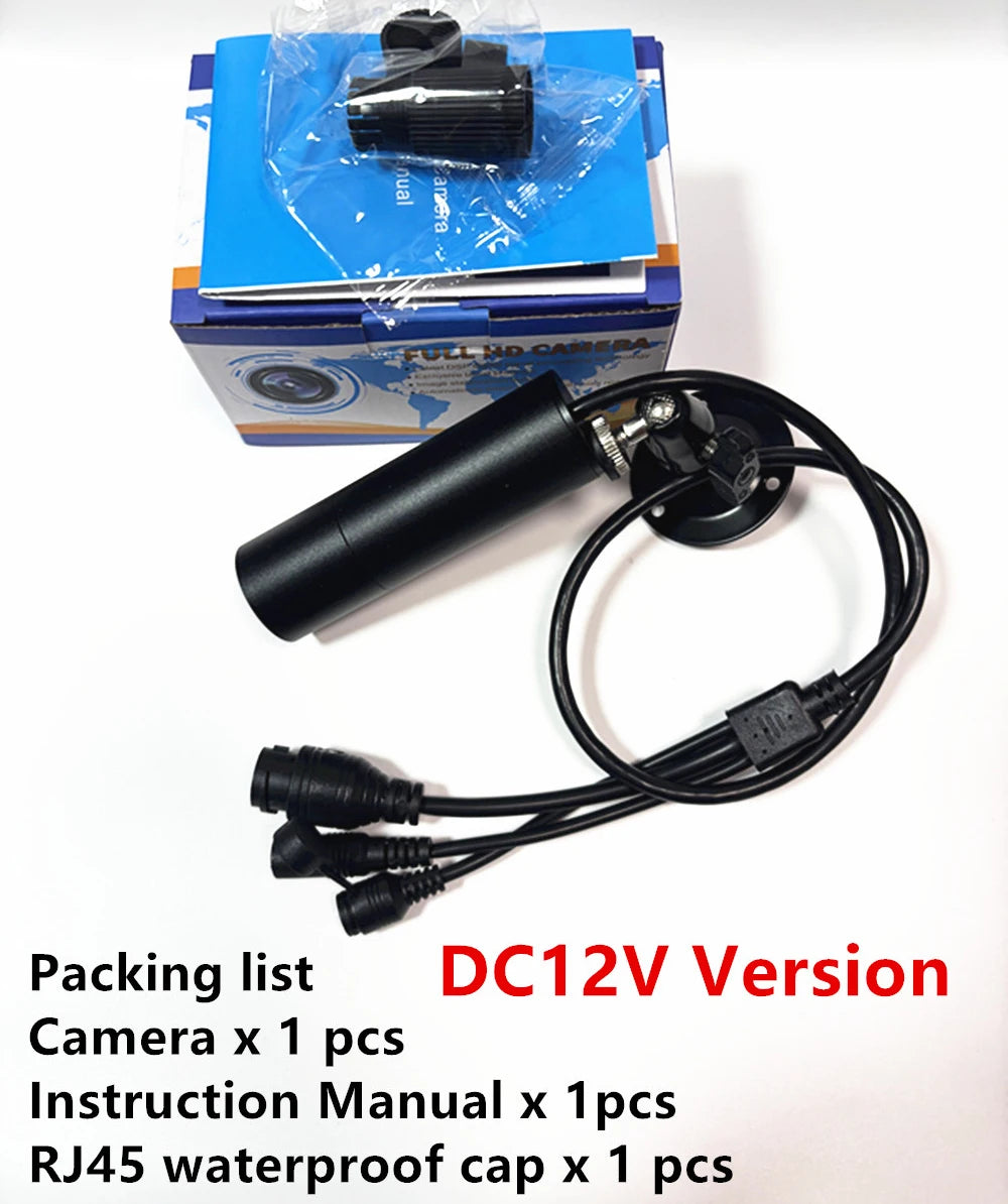 Mini Bullet Camera 5MP POE Cameras Outdoor Black-light-level Starlight Security Surveillance P2P Full HD Video Recorder Onvif IP