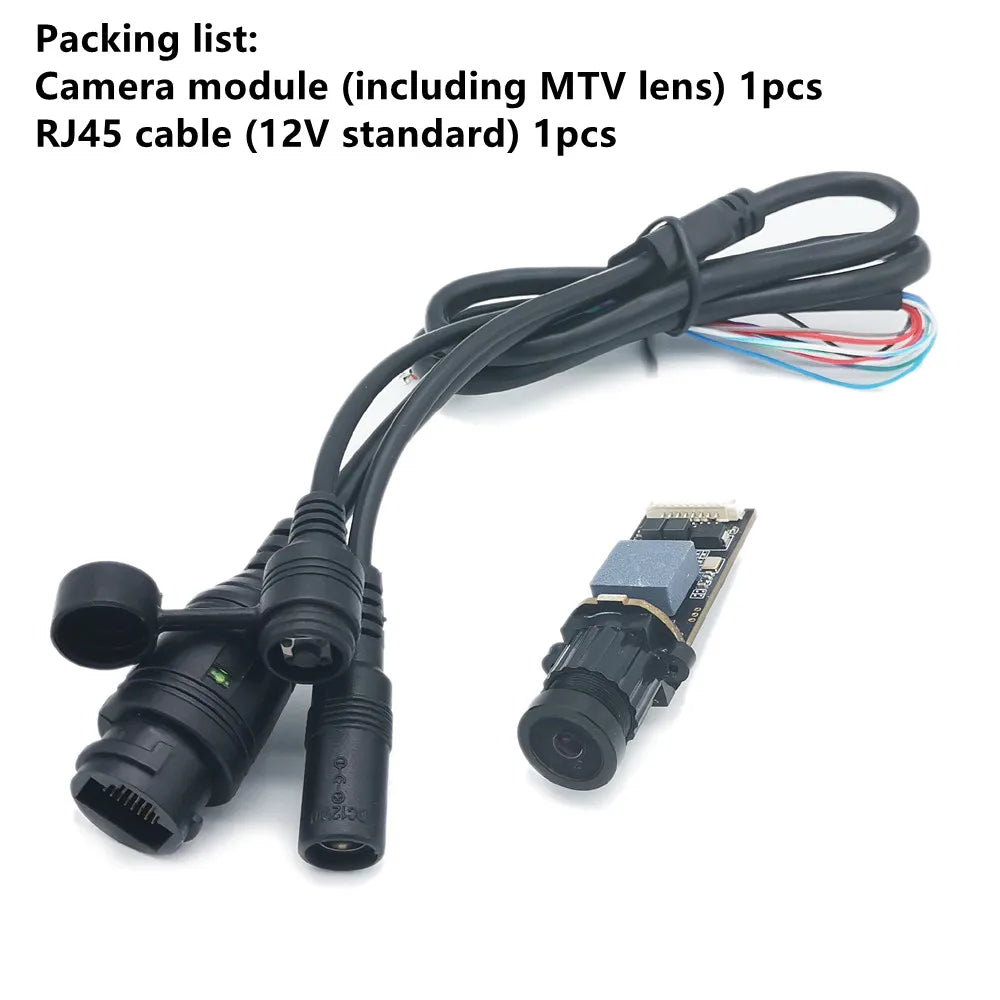 4MP Mini IP Bullet Camera Module Pcb Security CCTV P2P RTSP Used for Underwater Industrial Pipeline Inspection 1440P 1080P 30fps