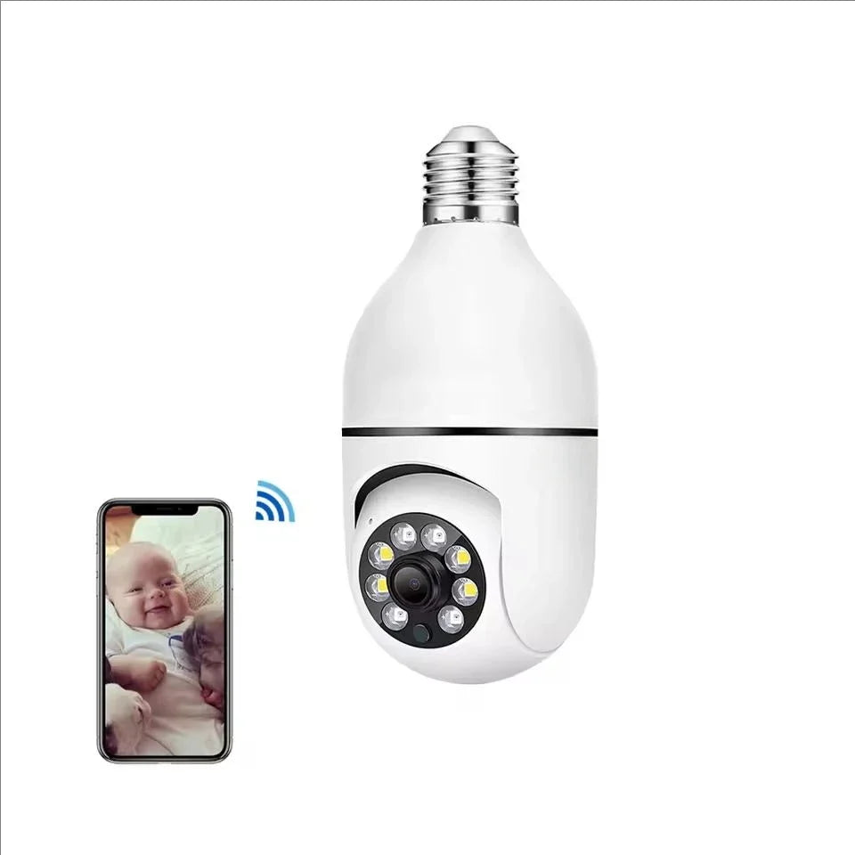 Telecamera da Lampadina E27 Full HD WiFi - Visione Notturna