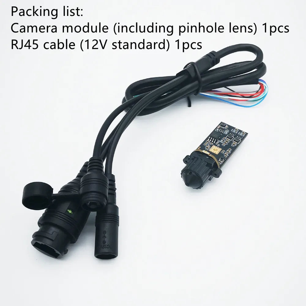 4MP Mini IP Bullet Camera Module Pcb Security CCTV P2P RTSP Used for Underwater Industrial Pipeline Inspection 1440P 1080P 30fps