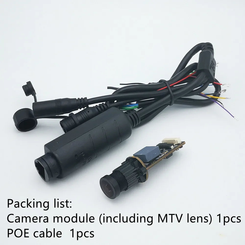 4MP Mini IP Bullet Camera Module Pcb Security CCTV P2P RTSP Used for Underwater Industrial Pipeline Inspection 1440P 1080P 30fps